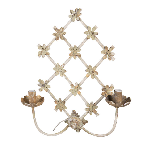 Clayre & Eef Wandlamp 43x16x55 cm goudkleurig ijzer muurlamp 2273164 large