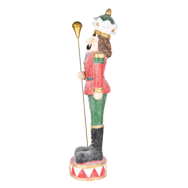 Clayre & Eef Beeld notenkraker 89 cm groen polyresin kerstdecoratie 2040834 large
