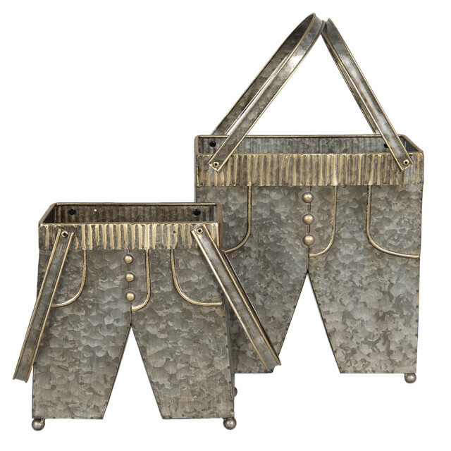 Clayre & Eef Planthouder 28x15x30/50 cm ijzer rechthoek 1244605 large
