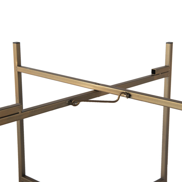 Clayre & Eef Bijzettafel Ø 52x40 cm metaal rond 1357359 large