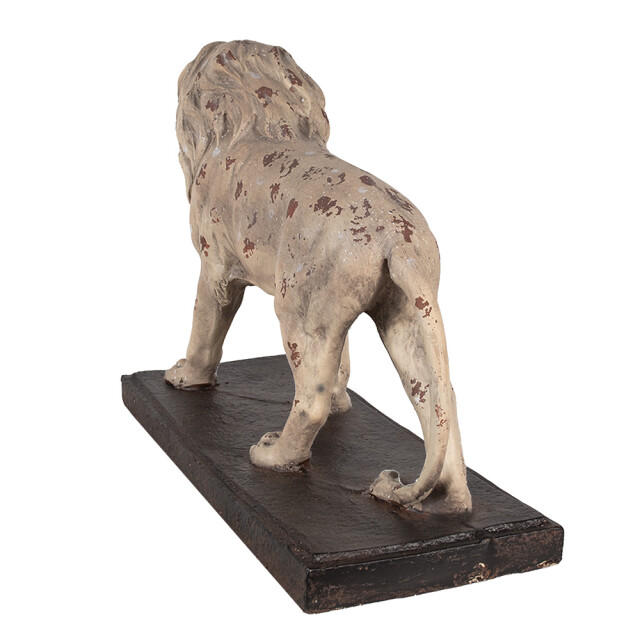 Clayre & Eef Decoratie beeld leeuw 55x23x40 cm bruin keramisch materiaal 2831202 large