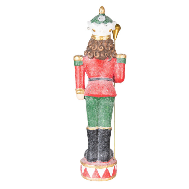 Clayre & Eef Beeld notenkraker 89 cm groen polyresin kerstdecoratie 2040834 large
