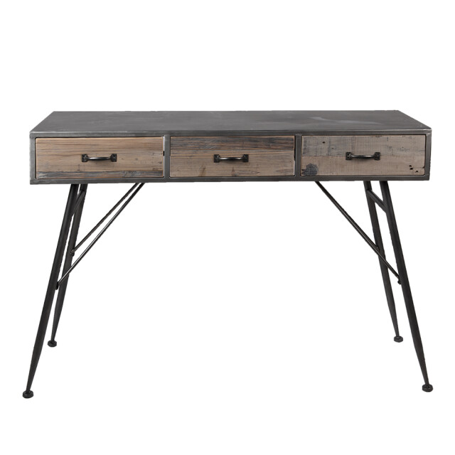 Clayre & Eef Sidetable 116x40x80 cm ijzer hout rechthoek wandtafel 1365253 large