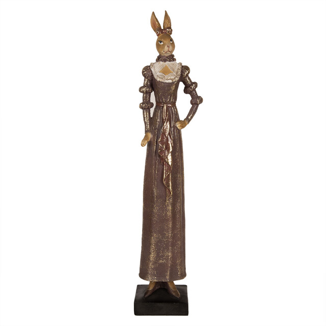 Clayre & Eef Beeld konijn 53 cm polyresin paasdecoratie 2812033 large