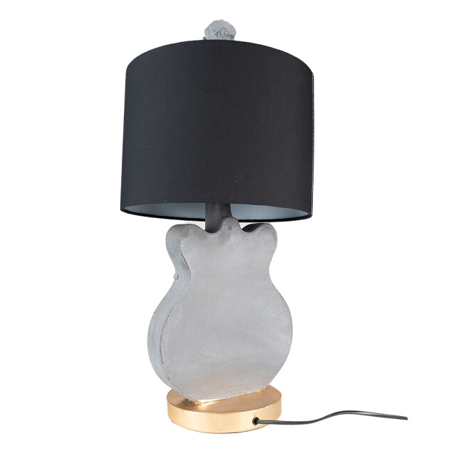 Clayre & Eef Tafellamp gitaar Ø 30x68 cm kunststof bureaulamp 2073528 large
