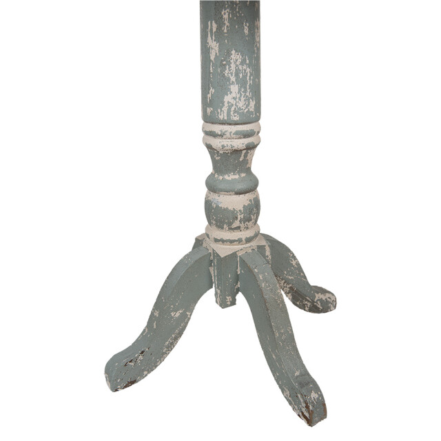 Clayre & Eef Bijzettafel Ø 48x65 cm grijs hout rond 2956461 large