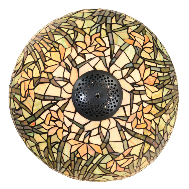 LumiLamp Tiffany tafellamp Ø 40x60 cm groen glas tiffany bureaulamp 1095227 large