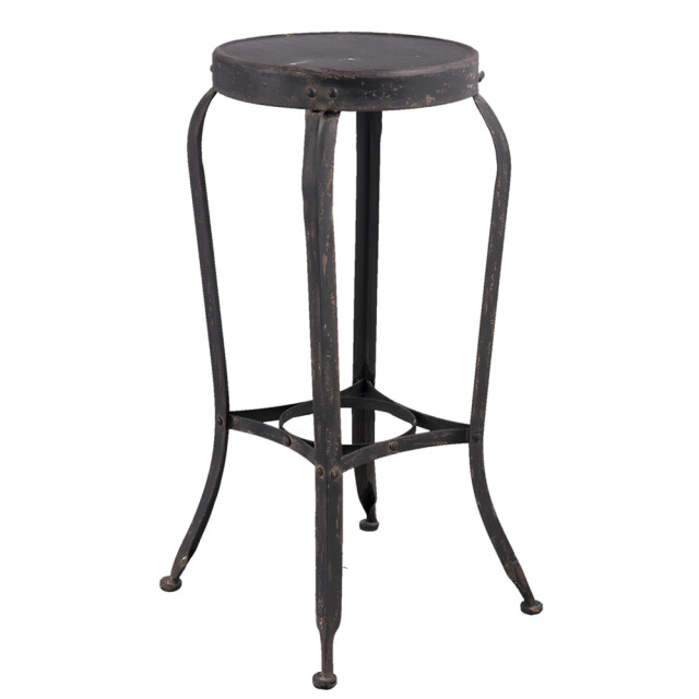 Clayre & Eef Barkruk 37x37x72 cm ijzer rond kruk 1097186 large