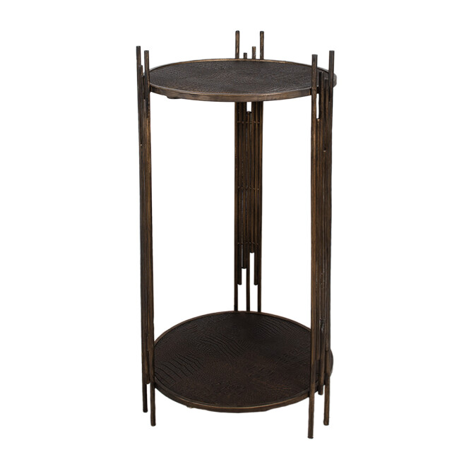 Clayre & Eef Bijzettafel 42x41x89 cm ijzer rond salontafel 2823016 large