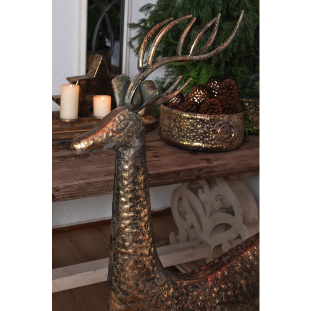 Clayre & Eef Decoratie hert 55x21x132 cm metaal 1095066 large