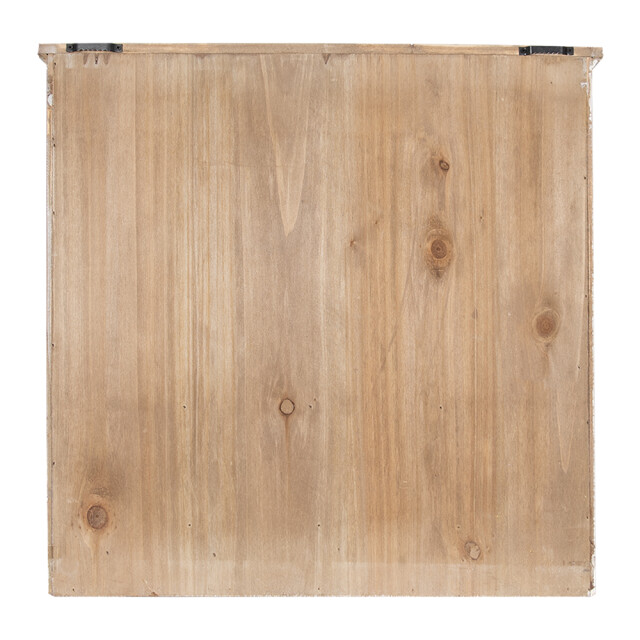 Clayre & Eef Wandkast 53x15x51 cm bruin hout metaal rechthoek opbergkast 2229968 large