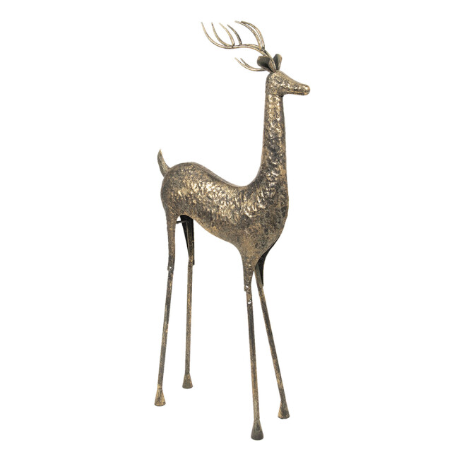 Clayre & Eef Decoratie hert 55x21x132 cm metaal 1095066 large