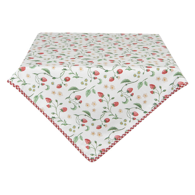 Clayre & Eef Tafelkleed 150x250 cm rood katoen tafellaken 1237101 large