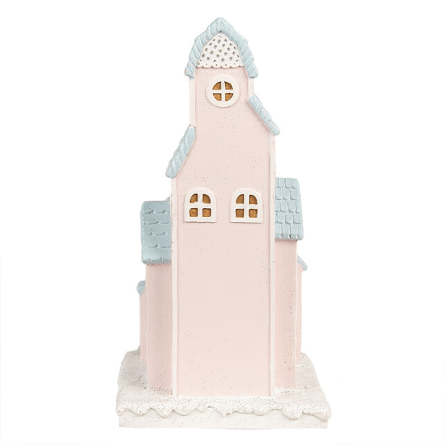 Clayre & Eef Gingerbread house met led 13x13x26 cm kunststof 2940334 large