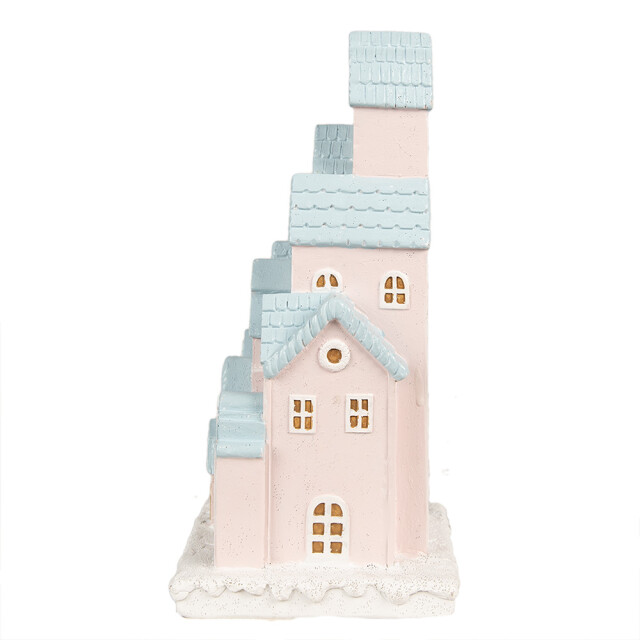 Clayre & Eef Gingerbread house met led 13x13x26 cm kunststof 2940334 large