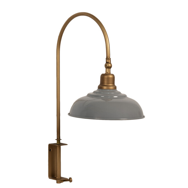 Clayre & Eef Wandlamp 33x21x48 cm grijs ijzer muurlamp 2677245 large