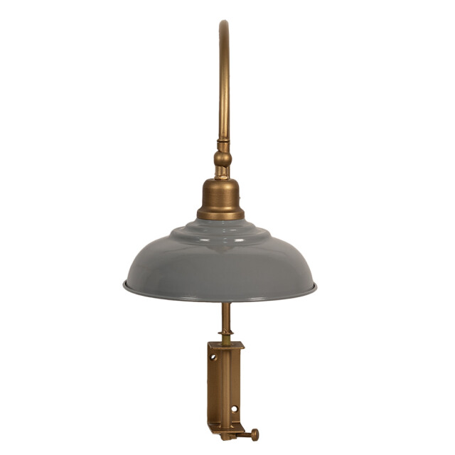 Clayre & Eef Wandlamp 33x21x48 cm grijs ijzer muurlamp 2677245 large