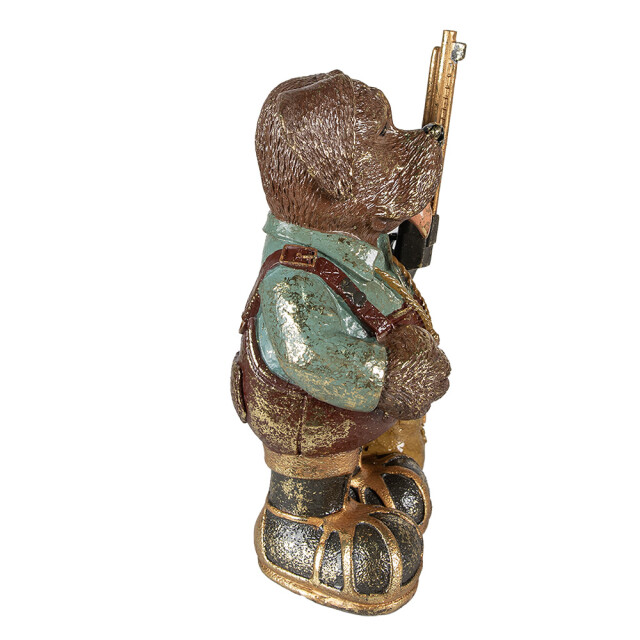 Clayre & Eef Beeld hond 20x13x32 cm groen polyresin 2332516 large