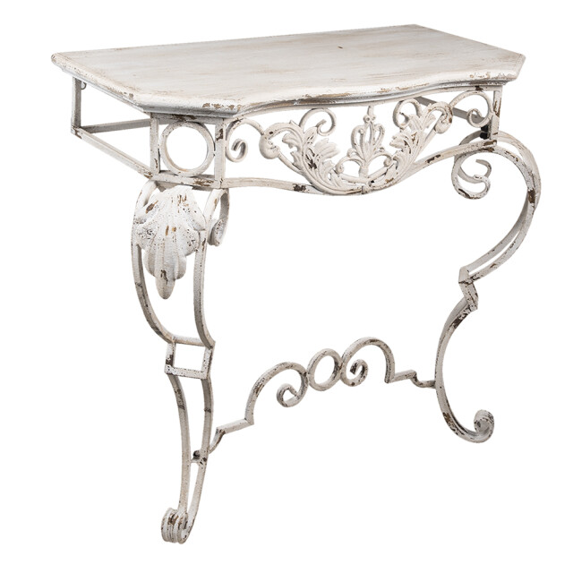 Clayre & Eef Sidetable 86x44x81 cm hout ijzer wandtafel 1365251 large