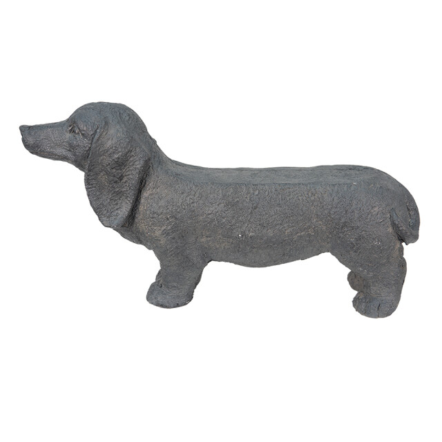 Clayre & Eef Beeld hond 74x19x39 cm steen woonaccessoires 1945673 large