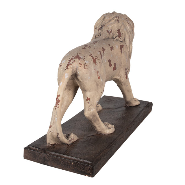 Clayre & Eef Decoratie beeld leeuw 55x23x40 cm bruin keramisch materiaal 2831201 large