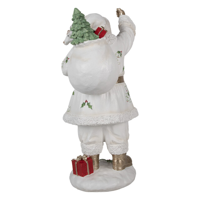Clayre & Eef Kerstdecoratie beeld kerstman 43 cm kunststof 2938254 large