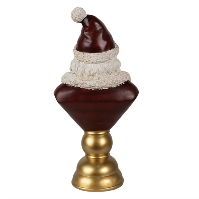 Clayre & Eef Buste kerstman 19x15x40 cm polyresin kerstdecoratie 2709865 large