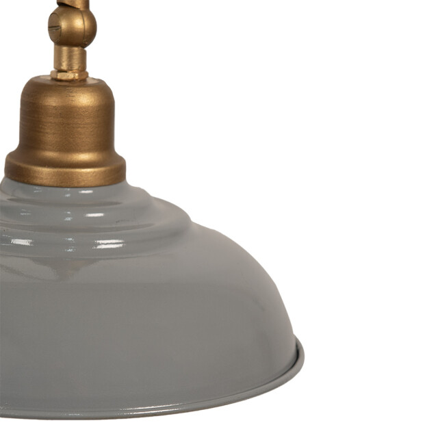 Clayre & Eef Wandlamp 33x21x48 cm grijs ijzer muurlamp 2677245 large