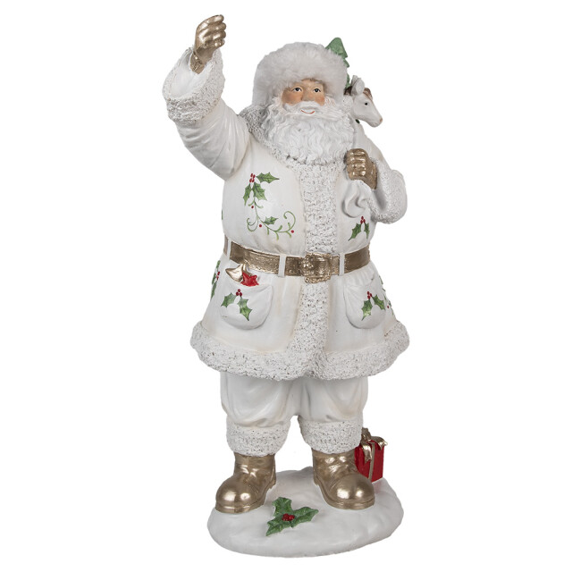 Clayre & Eef Kerstdecoratie beeld kerstman 43 cm kunststof 2938254 large