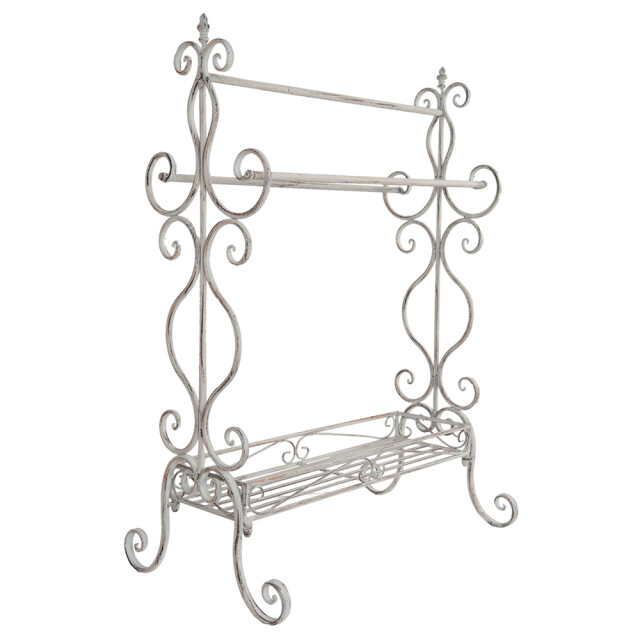 Clayre & Eef Handdoekhouder 65x40x93 cm ijzer handdoekrek staand 1105309 large