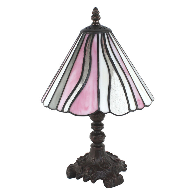 LumiLamp Tiffany tafellamp Ø 20x34 cm beige glas kunststof tiffany 1980537 large