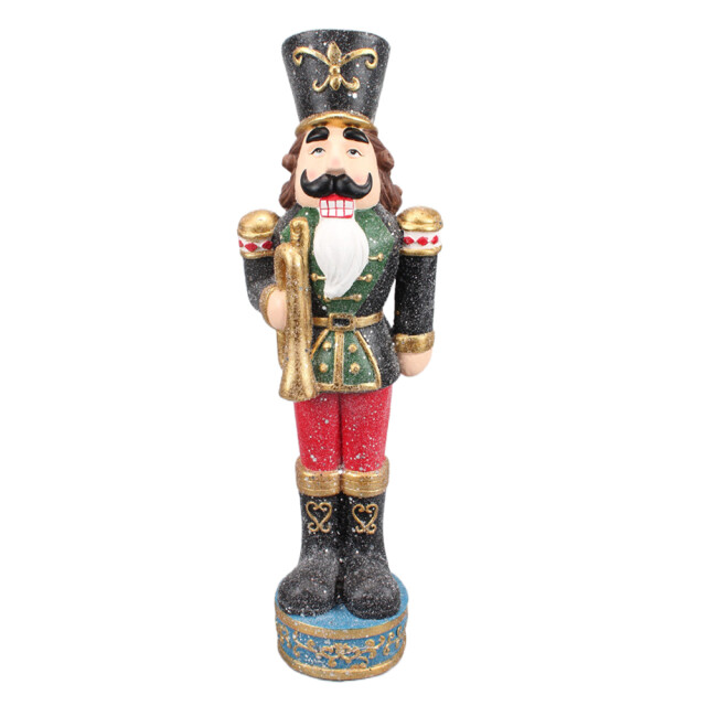 Clayre & Eef Beeld notenkraker 65 cm polyresin kerstdecoratie 2040836 large