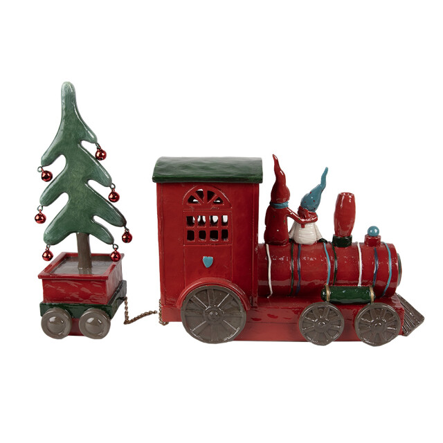 Clayre & Eef Kerstdecoratie met led-verlichting trein 30x7x21 cm kunststof 2959581 large