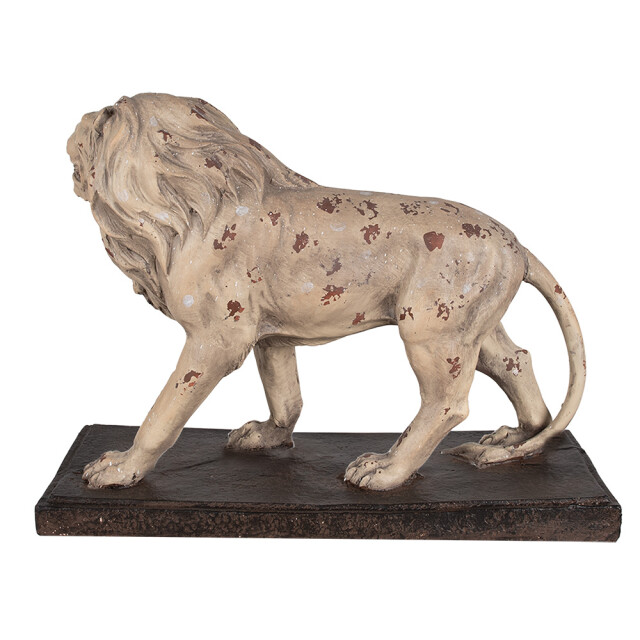 Clayre & Eef Decoratie beeld leeuw 55x23x40 cm bruin keramisch materiaal 2831202 large