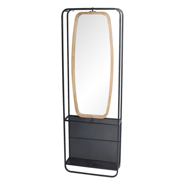 Clayre & Eef Spiegel 54x160 cm hout rechthoek grote spiegel 1094305 large