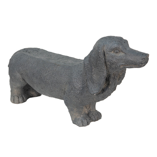 Clayre & Eef Beeld hond 74x19x39 cm steen woonaccessoires 1945673 large