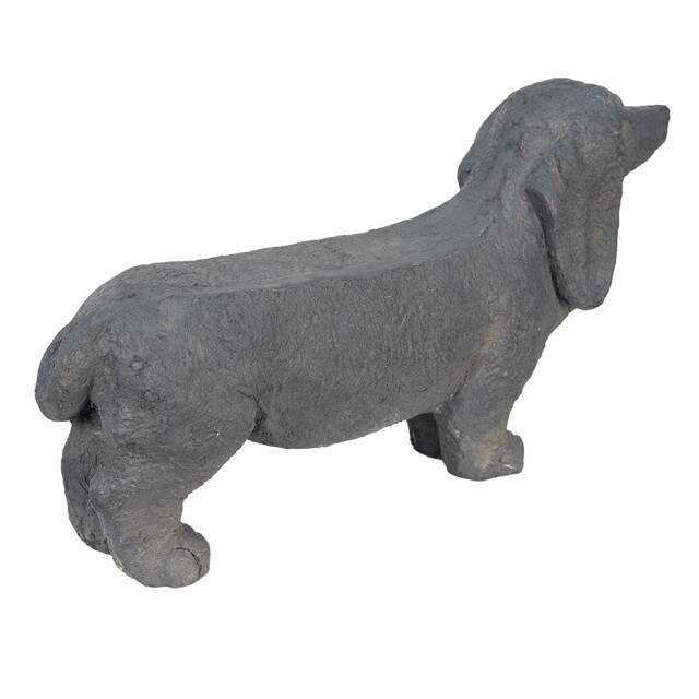 Clayre & Eef Beeld hond 74x19x39 cm steen woonaccessoires 1945673 large