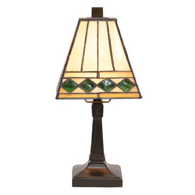LumiLamp Tiffany tafellamp Ø 20x30 cm groen glas tiffany bureaulamp 1088645 large