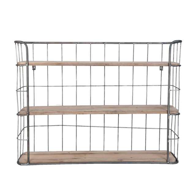 Clayre & Eef Wandrek 85x20x64 cm hout rechthoek muurrek 1088885 large