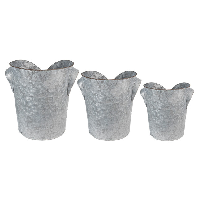 Clayre & Eef Planthouder Ø 25x28 cm metaal bloempot 2412713 large