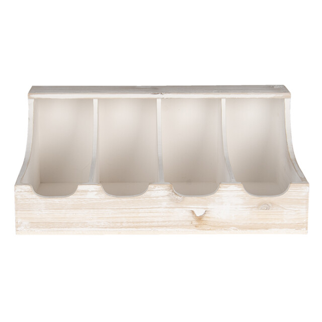 Clayre & Eef Bestekbak 41x28x17 cm hout rechthoek besteklade 1325875 large