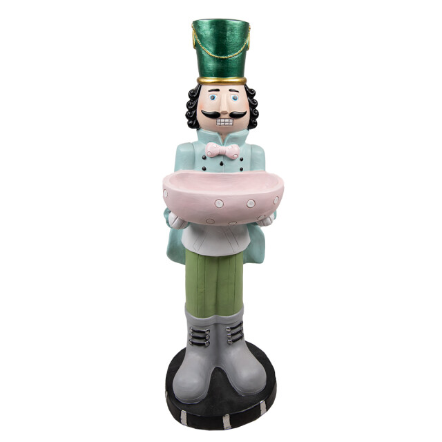 Clayre & Eef Beeld notenkraker 79 cm blauw polyresin kerstdecoratie 2201511 large