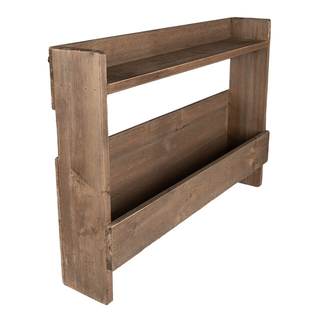 Clayre & Eef Wandrek 60x12x42 cm hout muurrek 2225806 large