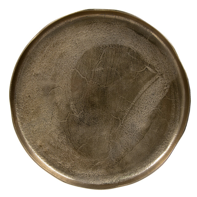 Clayre & Eef Bijzettafel Ø 59x45 cm aluminium rond 1165023 large