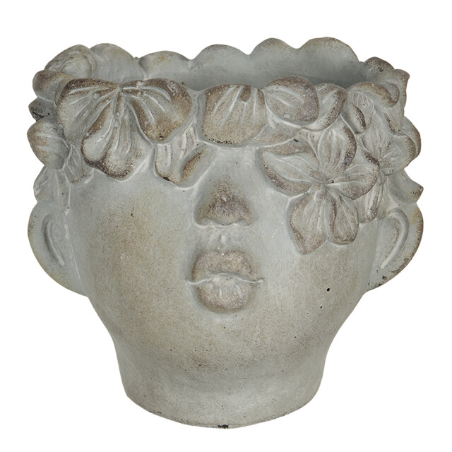 Clayre & Eef Bloempot 30x27x26 cm steen bloempot binnen 1260038 large