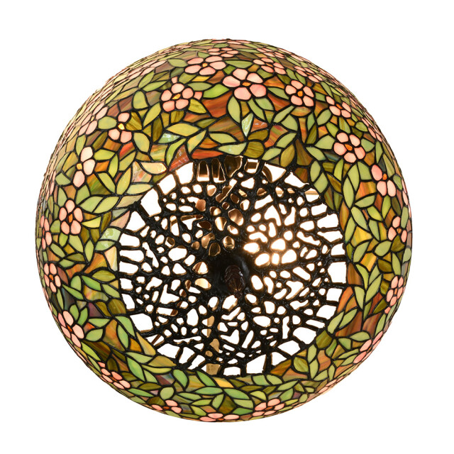 LumiLamp Tiffany tafellamp Ø 46x72 cm groen roze glas tiffany bureaulamp 2795682 large