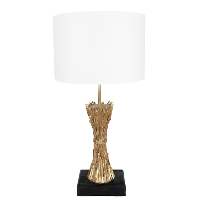 Clayre & Eef Tafellamp Ø 30x60 cm kunststof bureaulamp 2381082 large