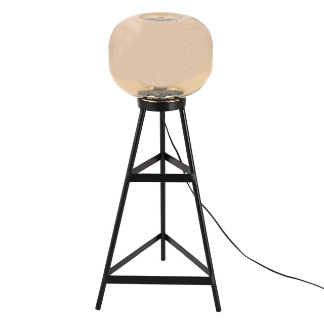Clayre & Eef Vloerlamp 37x37x72 cm bruin ijzer glas staande lamp 2012332 large