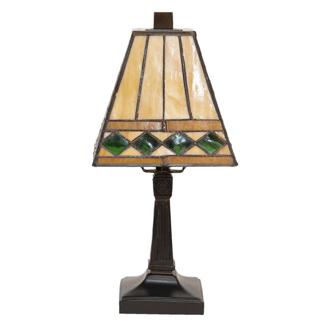 LumiLamp Tiffany tafellamp Ø 20x30 cm groen glas tiffany bureaulamp 1088645 large