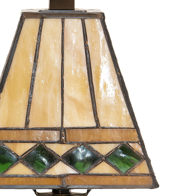 LumiLamp Tiffany tafellamp Ø 20x30 cm groen glas tiffany bureaulamp 1088645 large